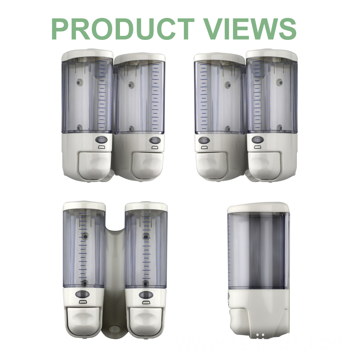 Large capacity soap dispenser used in public restrooms Large capacity soap dispenser used in public restrooms